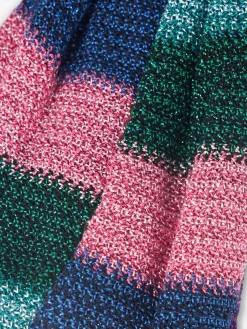 Fascia per capelli da donna blu chevron