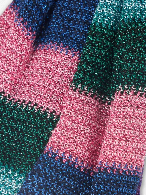 Fascia per capelli da donna blu chevron