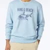 Felpa azzurra King of the beach