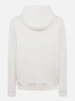 Felpa bianca da donna Virginia con strass