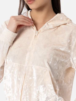 Felpa con zip da donna in ciniglia Jasmine