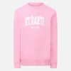Felpa da bambina Briony con patch Saint Barth in spugna multicolore