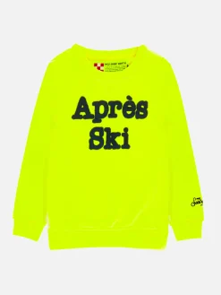 Felpa da bambino giallo fluo Après Ski