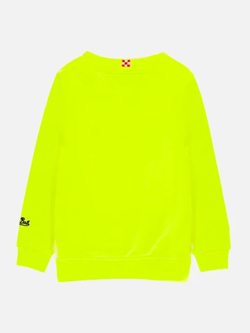 Felpa da bambino giallo fluo Après Ski