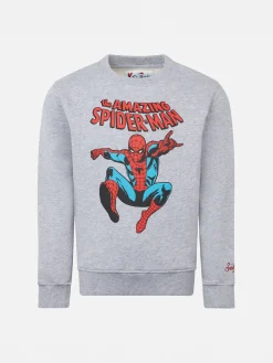 Felpa da bambino girocollo grigia con stampa Spiderman | EDIZIONE SPECIALE MARVEL