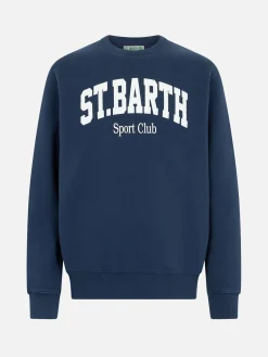 Felpa da uomo blu navy Soho St Barth sport