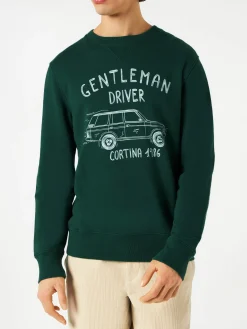 Felpa in cotone con scritta Gentleman driver Cortina 1986