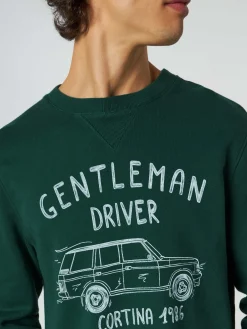 Felpa in cotone con scritta Gentleman driver Cortina 1986