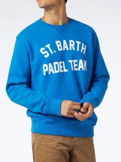 Felpa in cotone con stampa St. Barth Padel Team