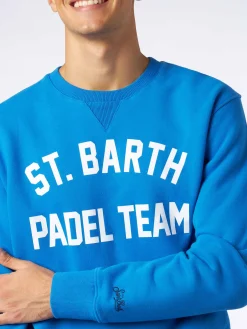 Felpa in cotone con stampa St. Barth Padel Team
