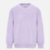 Felpa lilla da bambina Briony in spugna con logo Saint Barth