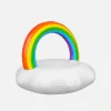 Galleggiante gonfiabile arcobaleno e nuvola