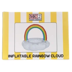 Galleggiante gonfiabile arcobaleno e nuvola