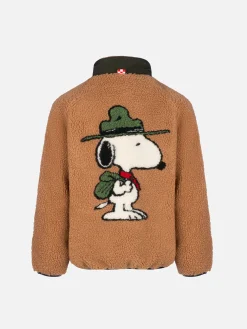 Giacca beige sherpa da bambino Keystone con stampa Snoopy | EDIZIONE SPECIALE SNOOPY PEANUTS