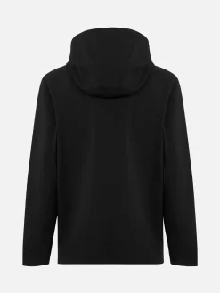 Giacca con cappuccio da uomo nera 3 strati Parson