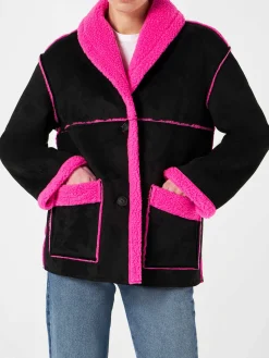 Giacca da donna in shearling reversibile