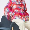 Giacca da donna overshirt con frange