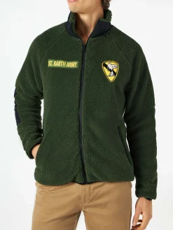 Giacca in sherpa con patch Snoopy | Edizione speciale Peanuts®