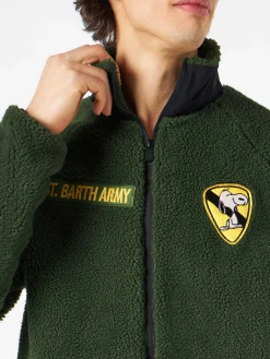 Giacca in sherpa con patch Snoopy | Edizione speciale Peanuts®