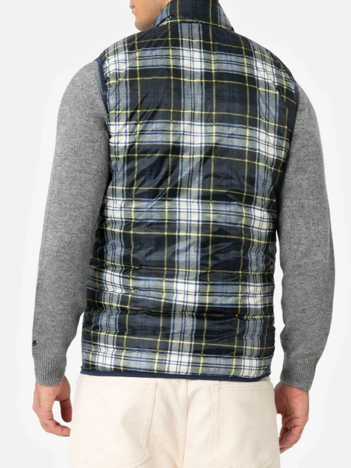 Gilet imbottito blu navy da uomo Aspen