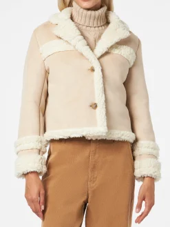 Giubbotto corto da donna modello shearling