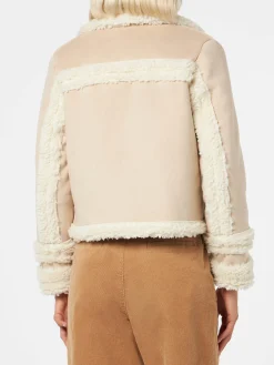 Giubbotto corto da donna modello shearling