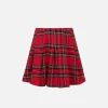 Gonna da bambina in flanella con stampa tartan