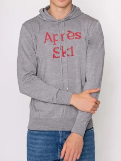Maglia Après Ski in Misto Cashmere con cappuccio