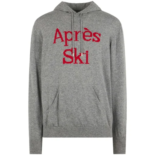 Maglia Après Ski in Misto Cashmere con cappuccio