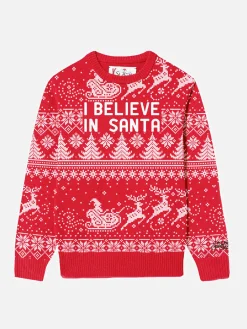 Maglia da bambina con scritta I believe in Santa