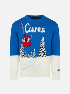 Maglia da bambino con stampa jacquard Courmayeur