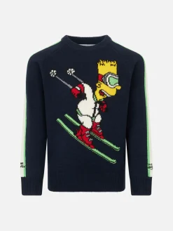 Maglia da bambino girocollo con stampa Bart Simpson | THE SIMPSON SPECIAL EDITION