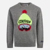 Maglia da bambino girocollo con stampa cappello Cortina