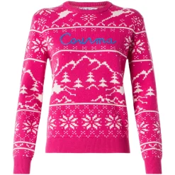 Maglia da donna con fantasia norvegese e ricamo Courma