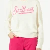 Maglia da donna con logo in spugna Saint Barth