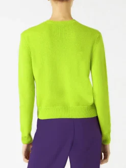 Maglia da donna corto verde acido