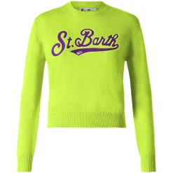 Maglia da donna corto verde acido