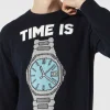 Maglia da uomo con ricamo Time is money