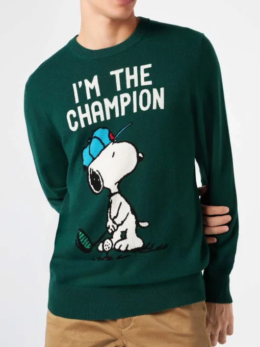 Maglia da uomo con stampa Snoopy I'm the Champion | SNOOPY - EDIZIONE SPECIALE PEANUTS™