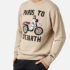 Maglia da uomo con stampa frontale Paris to St.Barth