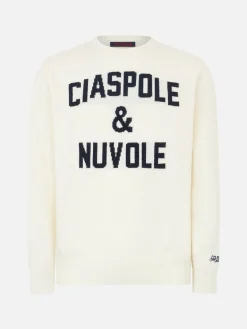 Maglia da uomo con stampa Ciaspole e Nuvole