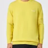 Maglia da uomo girocollo gialla con ricamo St. Barth