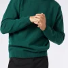 Maglia da uomo girocollo verde con ricamo St. Barth