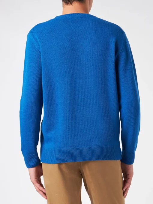 Maglia da uomo girocollo con stampa jacquard Mi sono sbagliato