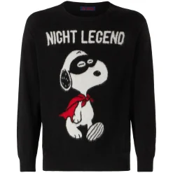 Maglia da uomo morbida con stampa Snoopy Night Legend | SNOOPY - EDIZIONE SPECIALE PEANUTS™