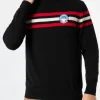 Maglia dolcevita in misto cashmere con patch
