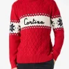 Maglia mezzo collo alto con scritta Cortina