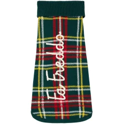 Maglioncino per cani con stampa Tartan