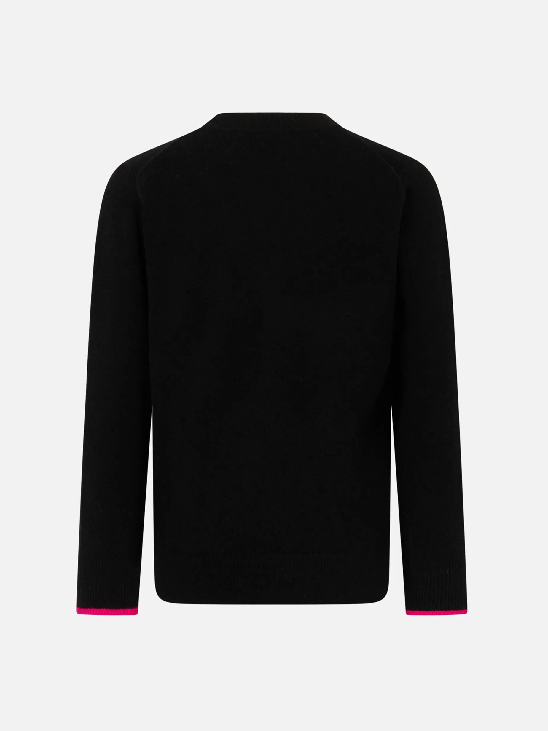 Maglione da bambina a girocollo nero con stampa Barbie | EDIZIONE SPECIALE BARBIE