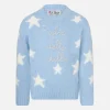 Maglione da bambina girocollo morbida con stelle e ricamo Figlia delle Stelle | EDIZIONE SPECIALE DI NIKI DJ